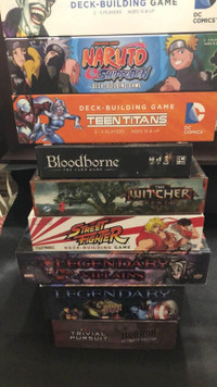 Various Assorted Games Deck builders etc see add for prices.