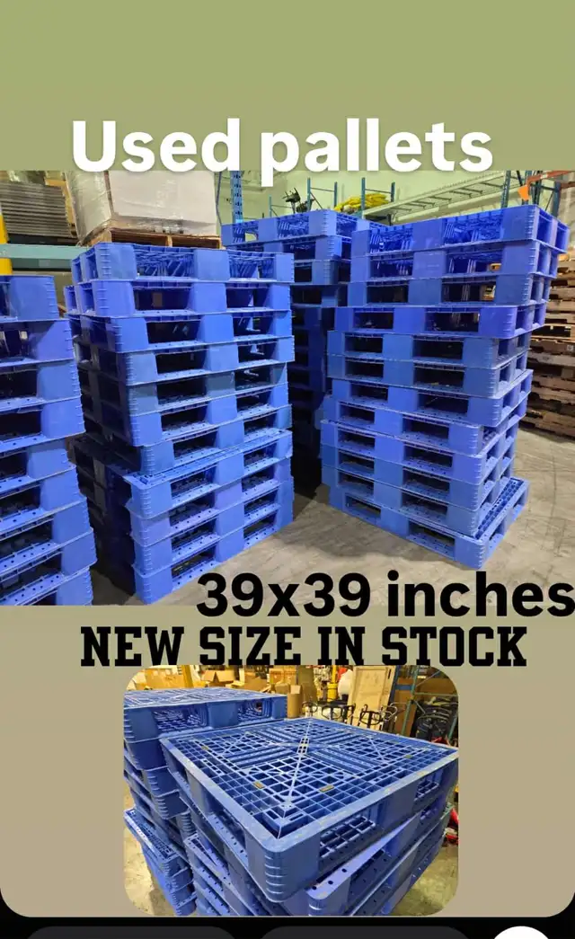 SUPER SELECTION of NEAR NEW used P A L L E T S and S K I D S dry in Outdoor Décor in Mississauga / Peel Region - Image 5