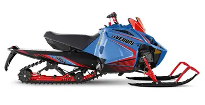 The Venom is a lightweight snowmobile aimed at young, new and returning riders. The fuel-injected, t...