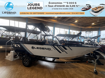 Découvrez notre Legend 18 XT Sport 2026, propulsé par un Mercury 90 ELPT 4S. Ce bateau comprend égal...