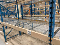 Used drop in wire mesh deck for 44” deep pallet racking.