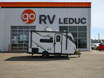 Used 2023 Ozark 1530VBK travel trailer — compact and well-designed for comfortable camping adventure...