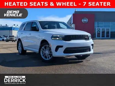 The 2025 Dodge Durango GT combines bold style with everyday capability. Finished in White Knuckle wi...