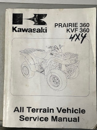 Sm196 Kawasaki Prairie 360 KVF 360 Service Manual 99924-1285-01