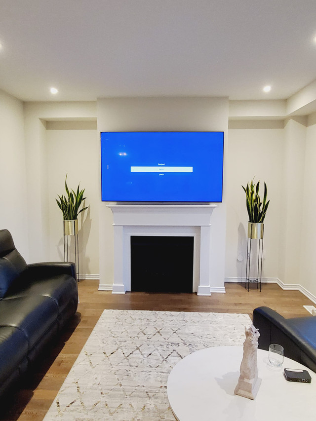 TV Installation .. Same Day .. Tv Wall mount .. Concealed Wiring in TVs in Mississauga / Peel Region