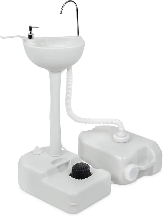 NEW PORTABLE OUTDOOR FOOT PUMP CAMPING SINK S1271 in Other in Regina - Image 2