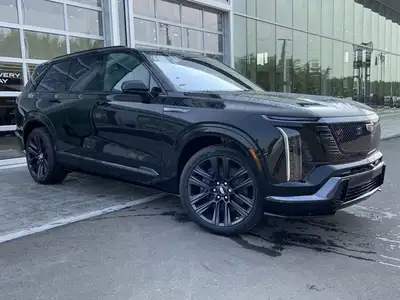 The 2026 Cadillac Vistiq 1SH, finished in elegant Stellar Black Metallic with a Jet Black interior,...