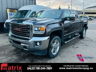 The 2016 GMC Sierra 2500HD 4WD Crew Cab 153.7in. SLT is a heavy-duty pickup truck with a standard 6....