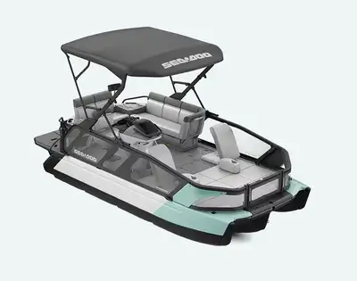 2026 SEA-DOO SWITCH SPORT 18 FOOT PONTOON BOAT WITH TECH PACKAGE STOCK #A113635 300HP ROTAX ACE ENGI...