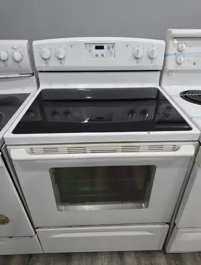 Whirlpool 30" White Electric Ceramic Top Stove Oven Range, View more