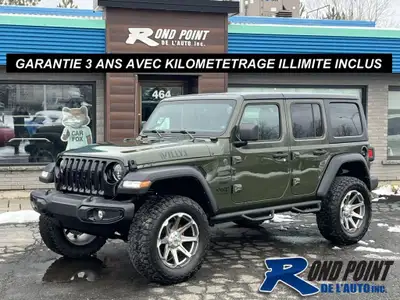 GARANTIE 3 ANS AVEC KILOMETRAGE ILLIMITE INCLUS VALIDE PARTOUT EN AMÉRIQUE DU NORD. EDITION UNLIMIED...