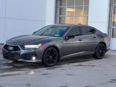 Our 2021 Acura TLX Platinum Elite SH-AWD in Modern Steel Metallic is in stock and ready for your dri...