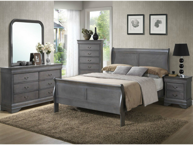 brand new 6 piece sleigh bedroom set in Beds & Mattresses in City of Toronto