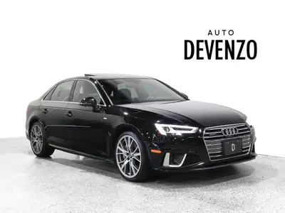 2019 Audi A4 Progressiv S line quattro Noir sur noir Berline de luxe AWD Magnifique Audi A4 Progress...
