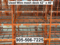 Used wire mesh deck 42" x 46" for warehouse pallet rack