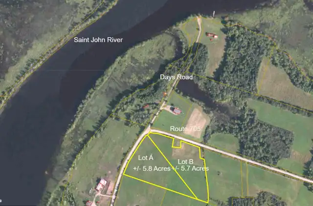 Route 705 (Lot B), Wickham (Water View) in Land for Sale in Saint John - Image 6