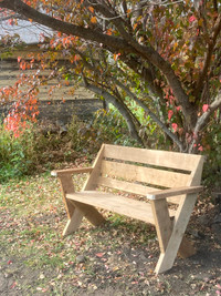 Charming Homemade Sitting Benches+Chairs