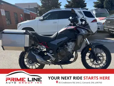 Check out this 2021 Honda CB500X with only 25,538kms. Be sure to follow us on Instagram @primelineau...