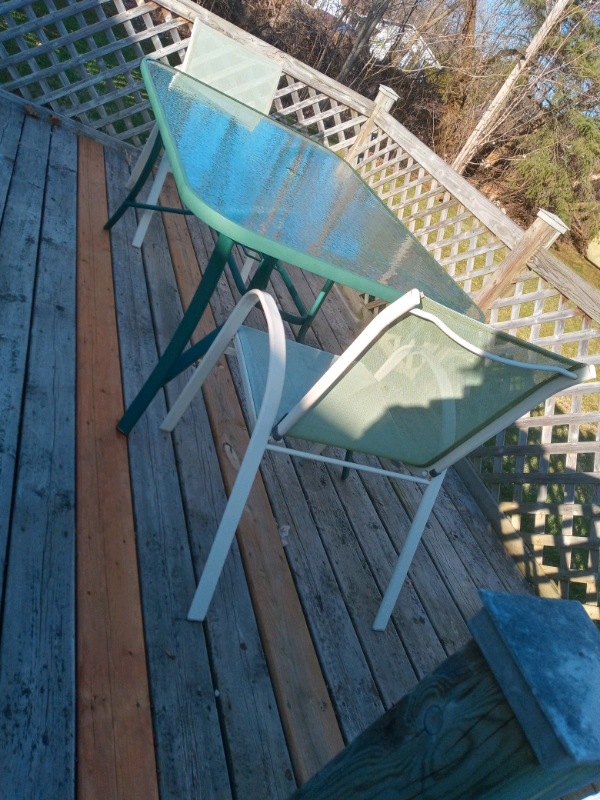( $ 100,00 ,TABLE PATIO TERRASSE VERT)  in Patio & Garden Furniture in Granby - Image 6