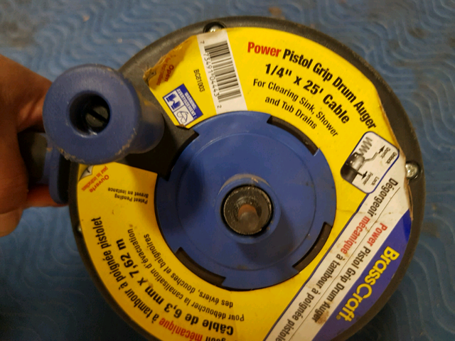 drain eel ..hand or with drill attachment..25 ft cable556568056190750721
