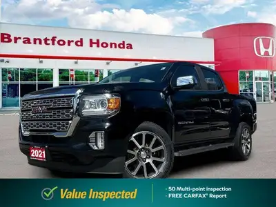Command the road with this 2021 GMC Canyon Denali Crew Cab, boasting a powerful 3.6L V6 engine deliv...