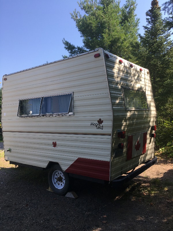 Funky Little Vintage Maple Leaf travel trailer Model 10 Travel