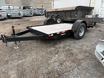 2025 Canada Trailer 7x12-7K Tilt deck trailer. This single axle trailer has a 7000lb axle and about...