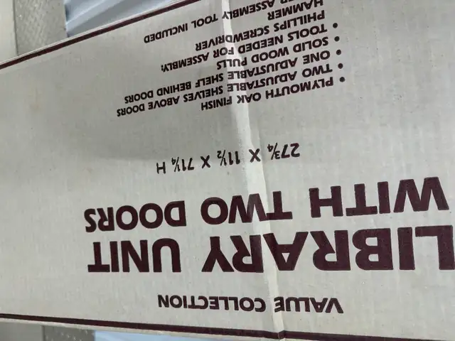 Vintage Heavyduty wood library bookshelf in Bookcases & Shelving Units in Markham / York Region - Image 3