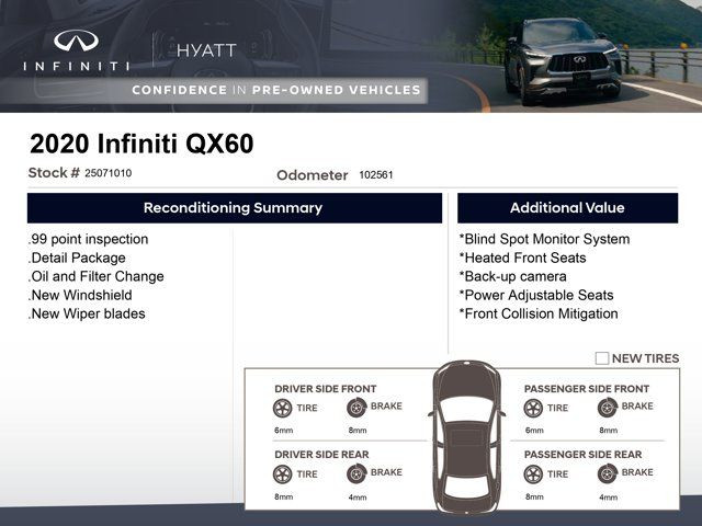 2020 INFINITI QX60 - One Owner | 3rd Row Seat | Heated Steering in Cars & Trucks in Calgary - Image 2