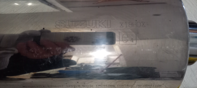 Silencieux Muffler Suzuki BANDIT GSF1250 GSF650, OEM no. 18HO 17HO 17H1, slight scratch and bump. Fr...