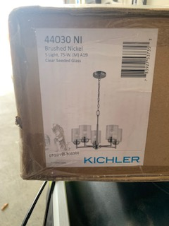 KICHLER 5-LIGHT CHANDELIER BRAND NEW IN BOX $80, View more