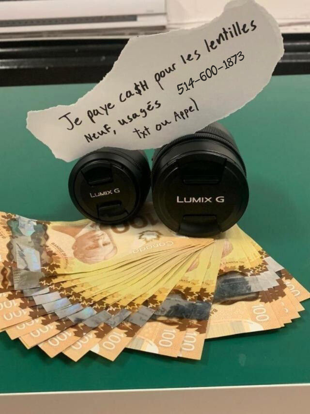 I Pay Cash for Your Lenses!!