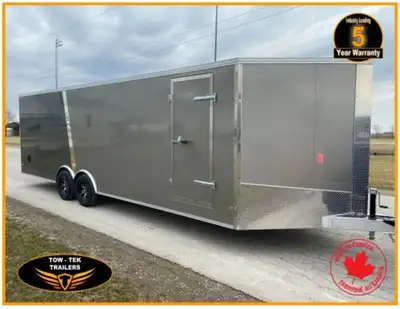 For sale is a Tow Tek Trailers 8.5 x 24' Drive on /Drive off snowmobile / Cargo trailer. You are buy...