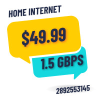 *1.5 gbps Fast FIber Internet* Rogers Home Internet