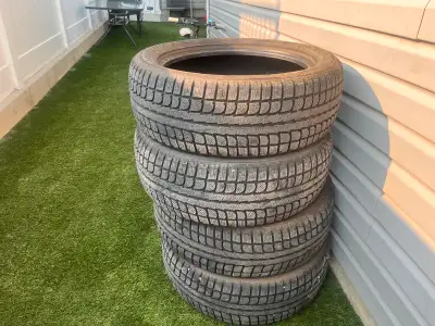 3 tires, used one season, wife hit a curb blew out one tire in the sidewall. This tire has good wint...