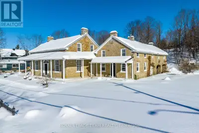 Nestled in the picturesque town of Appleton, this breathtaking stone home sits on 1.4 acres of gorge...
