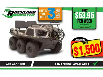 Argo FRONTIER 650 HO SCOUT 6X6 Winch, Brushguard and Front Rack 2024 Argo Frontier 650 Scout : Le vé...