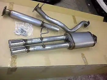 VW JETTA GOLF GTI MK4 CAT BACK EHAUST SYSTEM 2.25" WITH MUFFLER STAINLESS STEEL T409 1999 2000 2001...