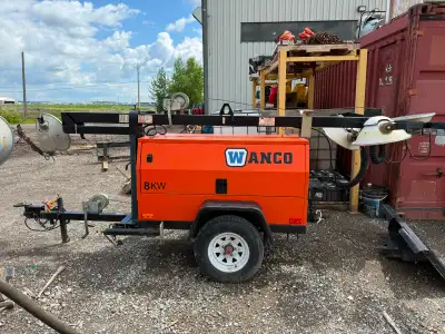 8kw light plant/generator for rent Comes with 4 lights and 110v plugs for site power, 30 amp plug, c...