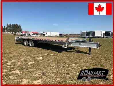 2025 Canada Trailers 8.5x28 12 Ton Galvanized Deckover Equipment Trailer 25,920LB GVWR, 2 12,000LB A...