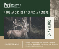 Terres pour la chasse à vendre partout au Québec