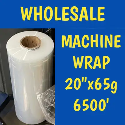 Wholesale Machine Stretch Wrap Pallet Wrap 20" x 6500' , 65 GA, View more