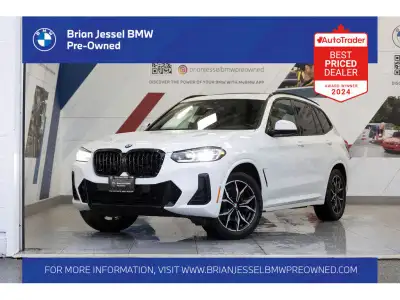 2022 BMW X3 xDrive30i 2.0L I4 TwinPower Turbo AWD 8-Speed Automatic EXTERIOR - ALPINE WHITE INTERIOR...