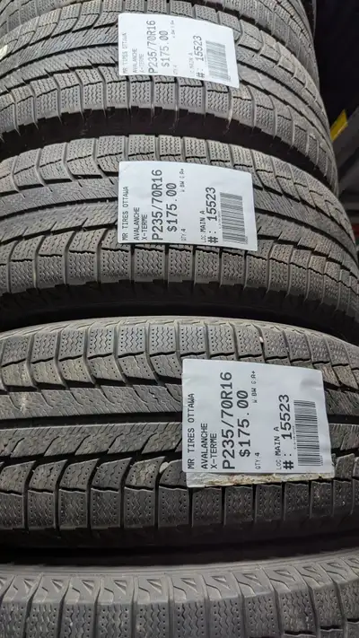 SET OF 4X P235/70R16 235/70/16 AVALANCHE X-TERME TAG # 15523 ** Please read details below ** MR. TIR...