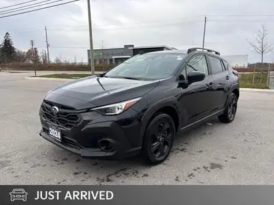 Recent Arrival! Odometer is 930 kilometers below market average! Black 2024 Subaru Crosstrek Conveni...