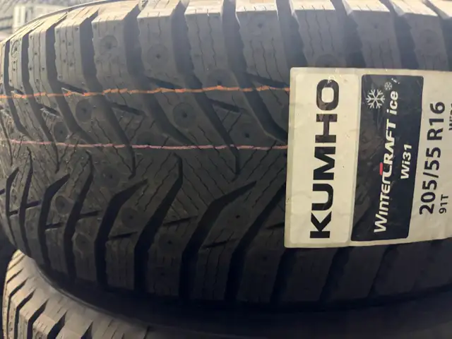 4 Brand New Kumho WinterCraft Ice Wi31+ 205/55R16 Winter Tires in Tires & Rims in Ottawa - Image 3