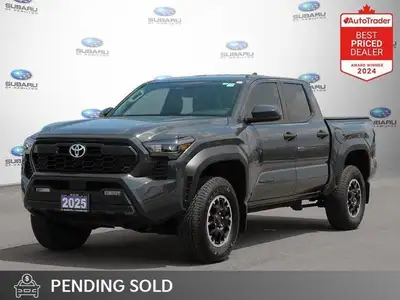 New Price! Odometer is 2852 kilometers below market average! Black 2025 Toyota Tacoma Base - Rare 6...