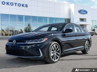 This Black 2025 Volkswagen Jetta Comfortline is a modern and fuel-efficient sedan that has just arri...