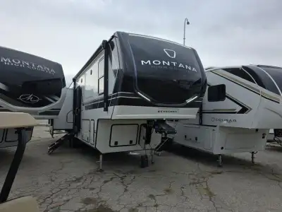 Keystone Montana High Country fifth wheel 325RK highlights: Triple Slides Outdoor Kitchen Shower wit...
