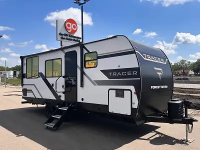 The 2027 Tracer 220RS is a lightweight travel trailer that combines comfort, style, and easy towing...